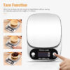 Digital Kitchen Food Scale – Multifunction Stainless Steel Weighing Scale (22lbs/1g Precision) for Diet & Cooking