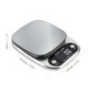 Digital Kitchen Food Scale – Multifunction Stainless Steel Weighing Scale (22lbs/1g Precision) for Diet & Cooking