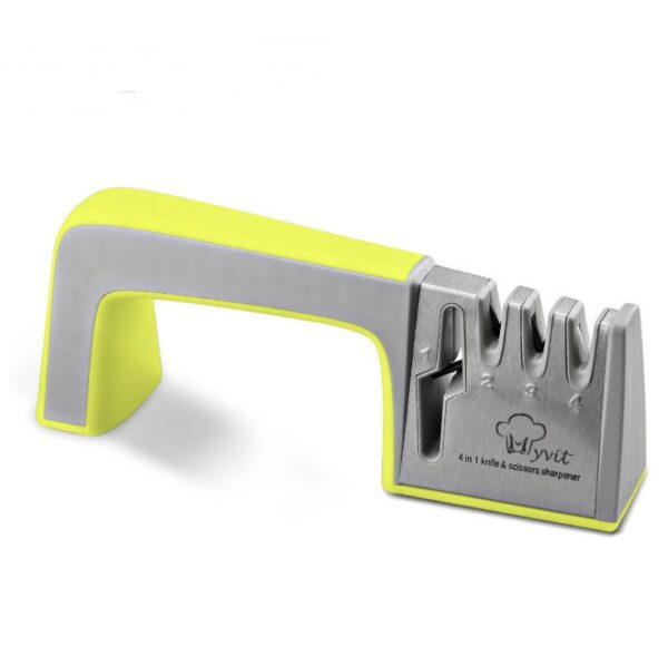 4-in-1 Knife Sharpener – Multipurpose Kitchen Sharpening Tool for Household Use