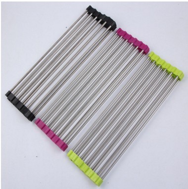 Folding Stainless Steel Sink Rack – Space-Saving Kitchen Drain Rack for Drying & Organizing