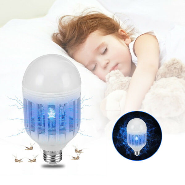 Bug Zapper Light Bulb – Mosquito & Fly Killer Lamp for Indoor/Outdoor Use (E26/E27 Base)