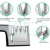 4-in-1 Knife Sharpener – Multipurpose Kitchen Sharpening Tool for Household Use
