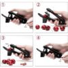 Stainless Steel Cherry Pitter – Handheld Corer Tool with Lock Design for Easy Jam Prep