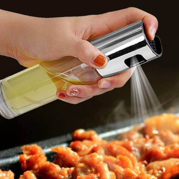 Oil & Vinegar Spray Bottle – Healthy BBQ and Kitchen Cooking Dispenser for Even Spraying