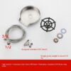 High-Pressure Automatic Cup Washer – Sink-Mounted Spray Tool for Bar, Kitchen & Coffee Pitchers
