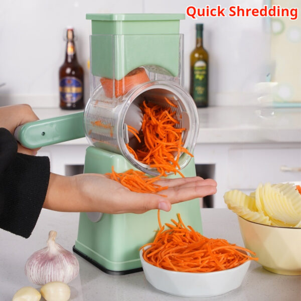 Compact Kitchen Vegetable Slicer – Easy-Cut Design in White for Effortless Meal Prep