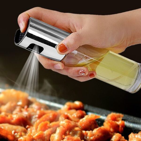 Oil & Vinegar Spray Bottle – Healthy BBQ and Kitchen Cooking Dispenser for Even Spraying