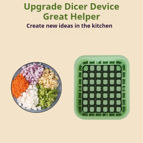 Compact Kitchen Vegetable Slicer – Easy-Cut Design in White for Effortless Meal Prep