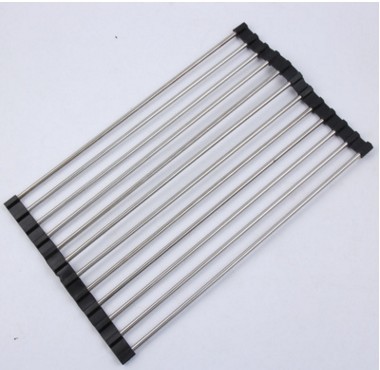 Folding Stainless Steel Sink Rack – Space-Saving Kitchen Drain Rack for Drying & Organizing