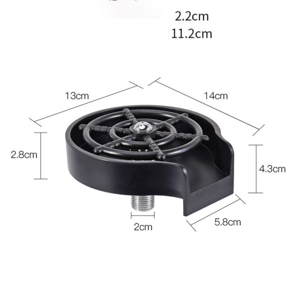 High-Pressure Automatic Cup Washer – Sink-Mounted Spray Tool for Bar, Kitchen & Coffee Pitchers