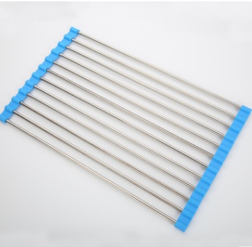 Folding Stainless Steel Sink Rack – Space-Saving Kitchen Drain Rack for Drying & Organizing