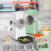 Compact Kitchen Vegetable Slicer – Easy-Cut Design in White for Effortless Meal Prep