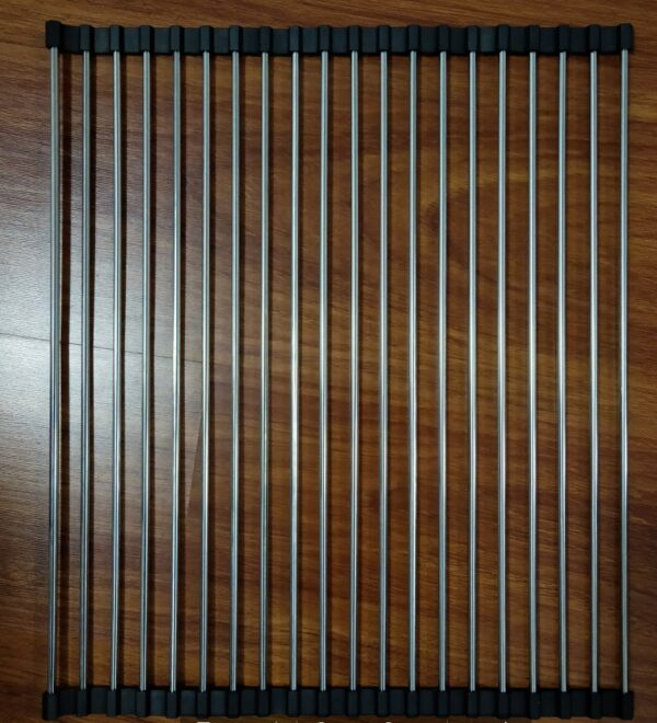 Folding Stainless Steel Sink Rack – Space-Saving Kitchen Drain Rack for Drying & Organizing