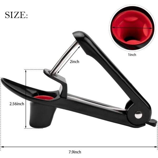 Stainless Steel Cherry Pitter – Handheld Corer Tool with Lock Design for Easy Jam Prep