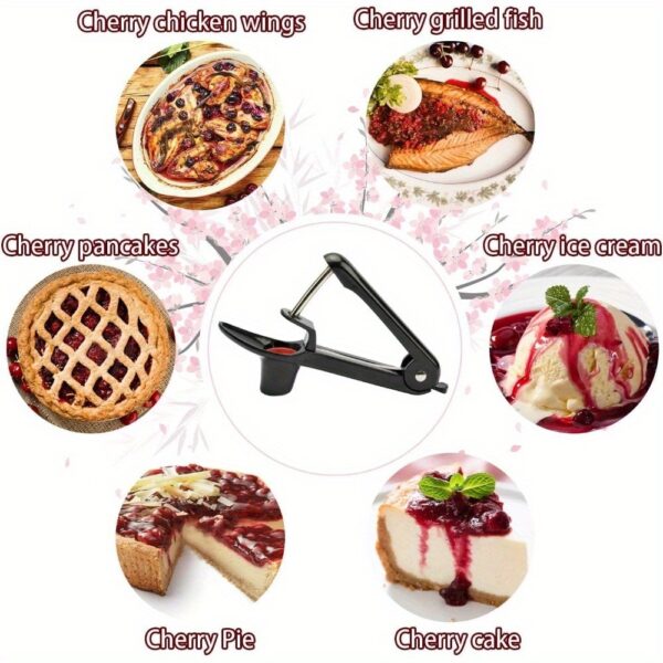Stainless Steel Cherry Pitter – Handheld Corer Tool with Lock Design for Easy Jam Prep