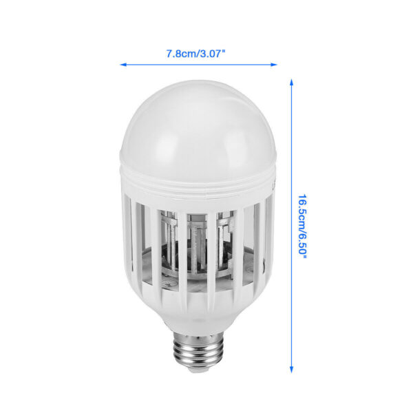 Bug Zapper Light Bulb – Mosquito & Fly Killer Lamp for Indoor/Outdoor Use (E26/E27 Base)