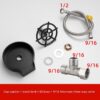 High-Pressure Automatic Cup Washer – Sink-Mounted Spray Tool for Bar, Kitchen & Coffee Pitchers