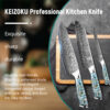 Professional 8-Inch Damascus Steel Chef Knife – Ultra Sharp 10Cr15MOV Blade with Hand-Forged Pattern & Abalone Shell Handle