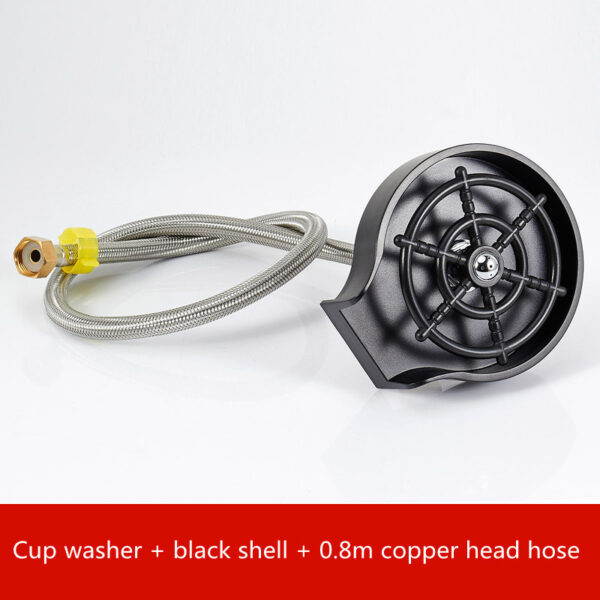 High-Pressure Automatic Cup Washer – Sink-Mounted Spray Tool for Bar, Kitchen & Coffee Pitchers