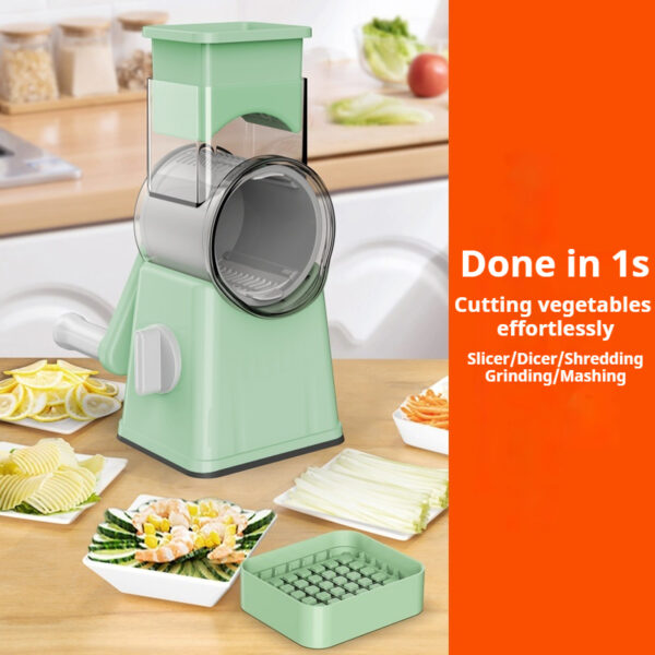 Compact Kitchen Vegetable Slicer – Easy-Cut Design in White for Effortless Meal Prep