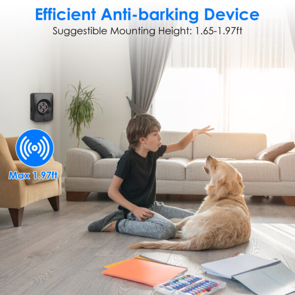 c050c516-c077-4b8f-b9bd-51614a7a7e45.jpg Ultrasonic Dog Bark Control Device | Indoor/Outdoor Anti-Barking Trainer with 3 Modes & 32.8ft Range